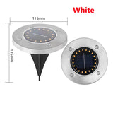 20LED Solar Power Disk Light Outdoor Garden Solar Underground Light Deck Light Spotlight Buried Solar Led Lamp Garden Decoration