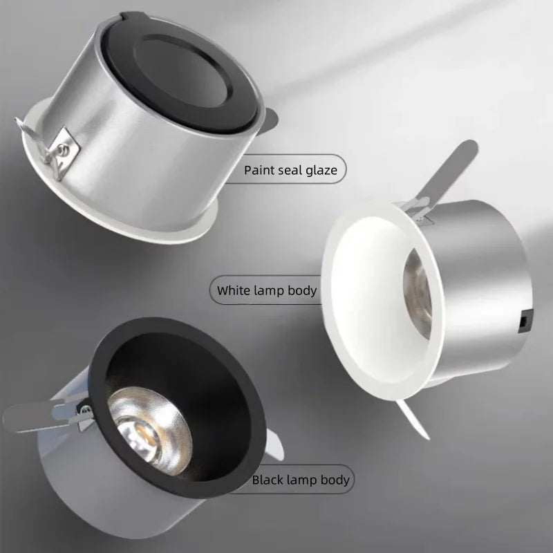 Narrow Frame Anti-Glare Downlight - Minimalist Recessed Spotlight (55/75/95mm)