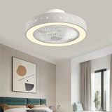 Ceiling Fans with Lights 50 CM 6 Speeds APP+Remote Control Iron Fan Light Led 3 Color Dimmable Bedroom Living Room Fan Lamp