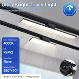 Neutral White LED Track Spotlight - Adjustable Rail Ceiling Lamp Fixture for Home, Retail Shop & Commercial Mall Decor