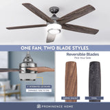 Metal Remote Control Ceiling Fan, 5 Blades Ceiling Fans Room Decor Home Fan  Ceiling Fan with Led Light