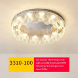 Modern LED Ceiling Lamp Metal Art Glass Chandelier Hanging Lamp Living Room Kitchen Indoor Decoration Ceiling Lustre Fixture