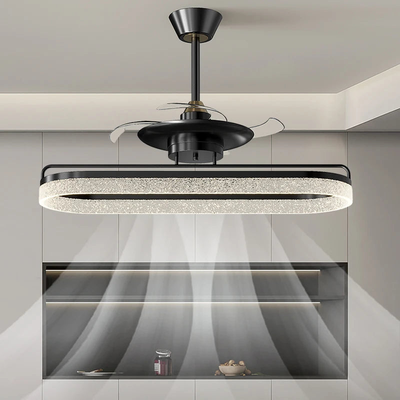 Fan Light 2026 New Living Room Light Luxury High end Italian Minimalist Restaurant Ceiling Fan Light Whole House Lighting Fixtures