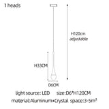 Nordic Minimalist Crystal Raindrop Pendant Light LED Staircase Chandelier For High Ceiling Villa Duplex Home Decor Living Room