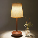 Cordless LED Table Lamp Fabric Desk Lamp Rechargeable Night Light for Bar Dining Room Restaurant Atmosphere Decor Lamp