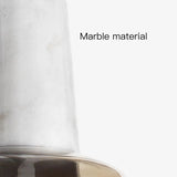 Nordic Simple White Marble LED Pendant Lamp For Bedroom Dining Room Bathroom Bedside Stone Decoration Small Chandelier Lights