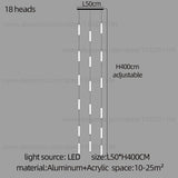 Long Chandelier Staircase Lamp Designer Modern Living Room Chandelier Nordic Indoor Villa Hall Long Line Penthouse Pendant Lamp