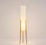 Japanese Retro Wabi-sabi Solid Wood Floor Lamp Study Hotel Art Decorative Corner Standing Lamp Living Room Bedroom Cafe E27 Lamp