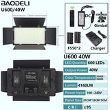 U800 LED Photo Studio Light For Tiktok Youbute Game Live Video Lighting 40W/50W Portable Video Recording Photography Panel Lamp