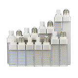 E27 & G24 LED Corn Bulb Horizontal Plug Light (7W–25W, AC 85–265V, 3000K–6000K)