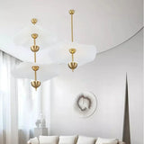 Lotus Leaf Hanging Lamps for Ceiling Staircase Restaurant Living Room Pendant Light Hotel Lobby Chandelier Room Decor Mood Light