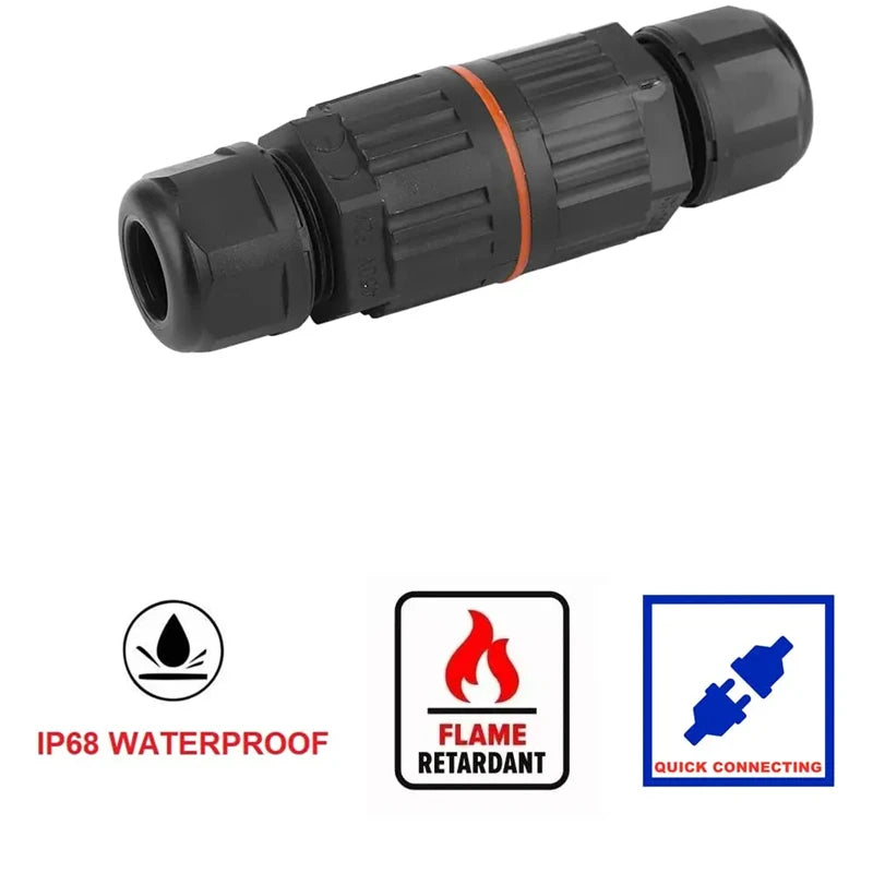 New 2/1PC IP68 Waterproof Joint Wire Quick Connection Connector 2/3 Pin Solder Less LED Lamp Wiring Outdoor Rainproof Terminal