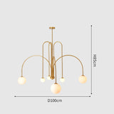 Comet LED Chandelier Nordic minimalist glass globe lamps living room creative personality study cafe art dining room lighting