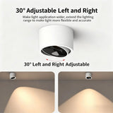 Ultra Thin Surface Mounted Rotating Anti Glare Downlight COB Ceiling Lamp Dimmable LED spotlights AC220V living room bedroom