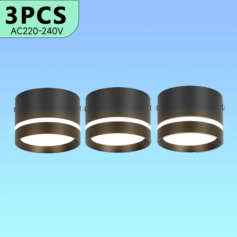 Surface Mounted Ceiling Downlight Lamp Spotlight 5/10/15w Cob Led Spot Lights Ceiling Fixtures Lighting For Bedroom Kitchen Home