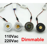 Adjustable Mini Recessed Downlight - 3W COB Small Cabinet Light