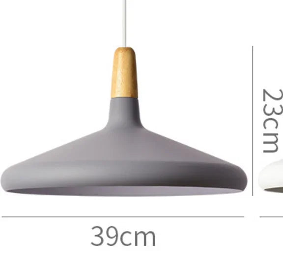 Modern Pendant Light Nordic Hanging Light Fixuture Suspension Macaron Dinning Living Room Hall Decoration Wood LED Lamp Lampara