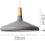 Modern Pendant Light Nordic Hanging Light Fixuture Suspension Macaron Dinning Living Room Hall Decoration Wood LED Lamp Lampara