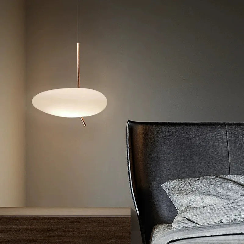 Nordic bedside Pebbles pendant lamp modern Touch Control Oval Pendant Light for hotel hall corridor cafe bar kitchen island lamp