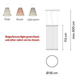 Nordic Lamp Designer Spanish Tassel Circle Chandelier Luxury Pendant Lamp Restaurant Villa Living Room Staircase Home Decor LED
