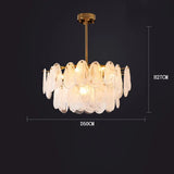 French Retro Light Luxury Chandelier Living Room Bedroom Warm and Romantic Cloud Water Drop Glass Pendant Lights Home Decoration