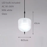 2026 Modern Simple Lake Blue Gradient Glass Pendant Lamp Designer Model Room Bedroom Restaurant Bar LED Chandelier Home Decor Li