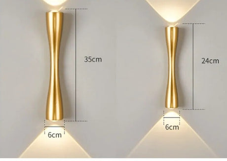 Modern waterproof minimalist LED wall lamp indoor and outdoor IP65 long horn wall lamp hotel aisle corridor bedside lamp