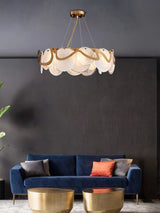 Modern Internet Celebrity Living Room Art Pendant Light Luxury Minimalist Glass Lamp Bedroom Dining Room Long Pendant Light