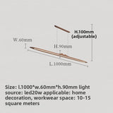 Zen-Style Ancient-Style Black Walnut Solid Wood Long Strip Lamp For Restaurant New Chinese-Style Tea Room - Office Pendant Lamp