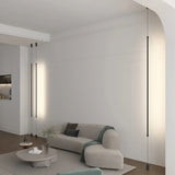 Suspension Slim Line LED Floor Light Hanging Pendant Lamp Living Room Bedroom Modern Minimalist Home Lighting Fixture