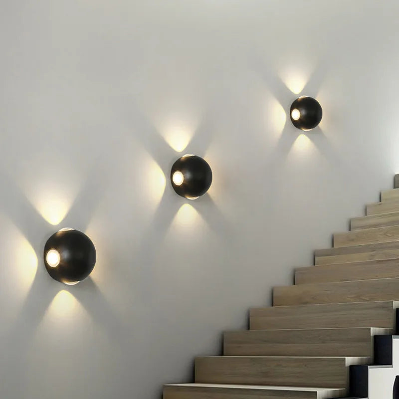 LED Wall Lights 6W 12W Balcony Sconce Light Waterproof Outdoor Lighting Garden Porch Lamps Indoor Home Decoration Lamp110V 220V