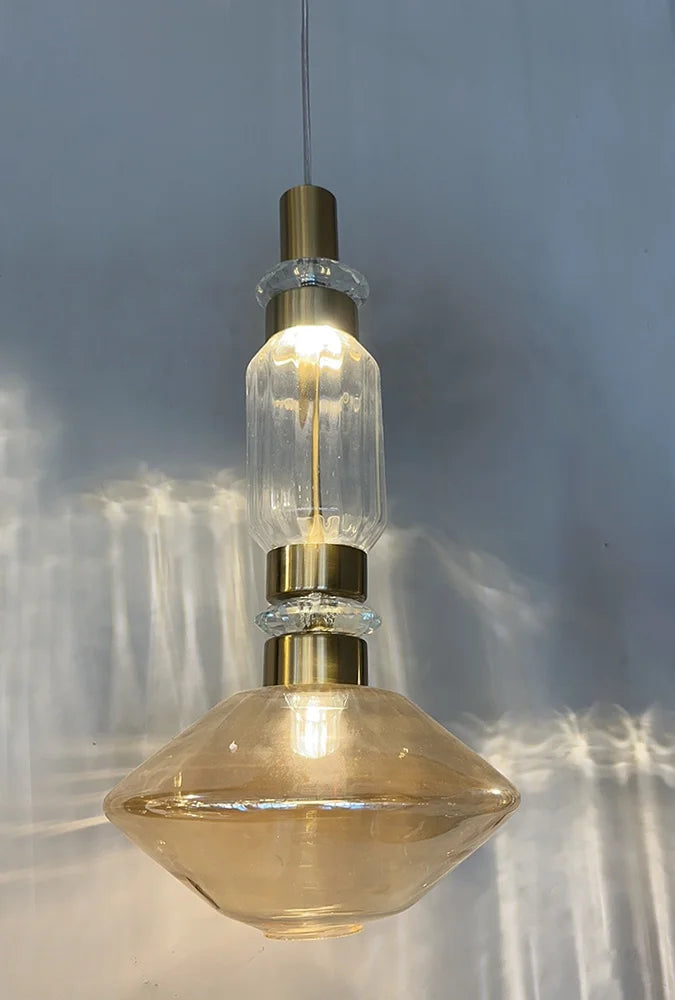 European American style glass chandelier exhibition hall, bedside restaurant, bar counter, study, creative living room light