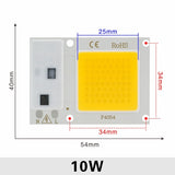 110V 220V LED Chip 10W 20W 30W 50W COB Chip No Need Driver LED Lamp Beads for Flood Light Spotlight Lampada DIY Lighting