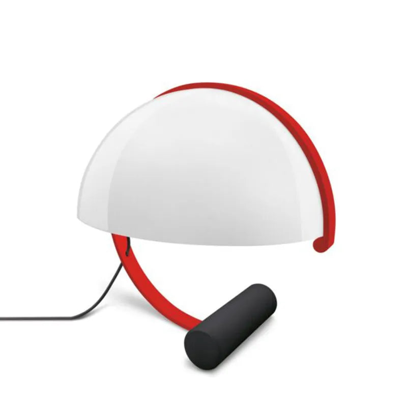 Italian Minimalist Glass LED Floor Lamps Creative Personality Semicircle White Table Lights Bedroom Bedside Study Hotel Ornament
