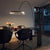 Nordic Luxury Circular Fishing Floor Lamp Living Room Bedroom Sofa Home Decoration Modern LED Light Wrought Iron Bedside Lamp