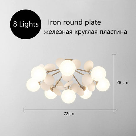 Nordic Kids Bedroom LED Chandelier Light Living Room Hanging Lamp Ceiling Mounted Light For Study Room Bar Aisle Home Decoration