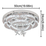Luxury K9 Crystal Chandelier Modern Ceiling Lamp Led Living Dining Room Decor Pendant Light Dimmable Lustre Home