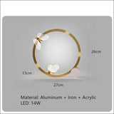 Nordic Luxury Butterfly LED Lights High Quality Bedside Lamp for Bedroom Restaurant Living Room Decoration Acrylic Chandelier