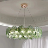 Italian Murano Glass Pendant Chandelier Light (E14 Bulb Base) - Luxury Modern Ceiling Lamp Fixture for Living Room, Dining Room, Bedroom & Restaurant Decor