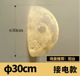 Bedroom Wall Light 3D Moon Bedside Wall Lamp Moon Light Atmosphere Hallway Decorative Background  Creative Lighting Luminaira