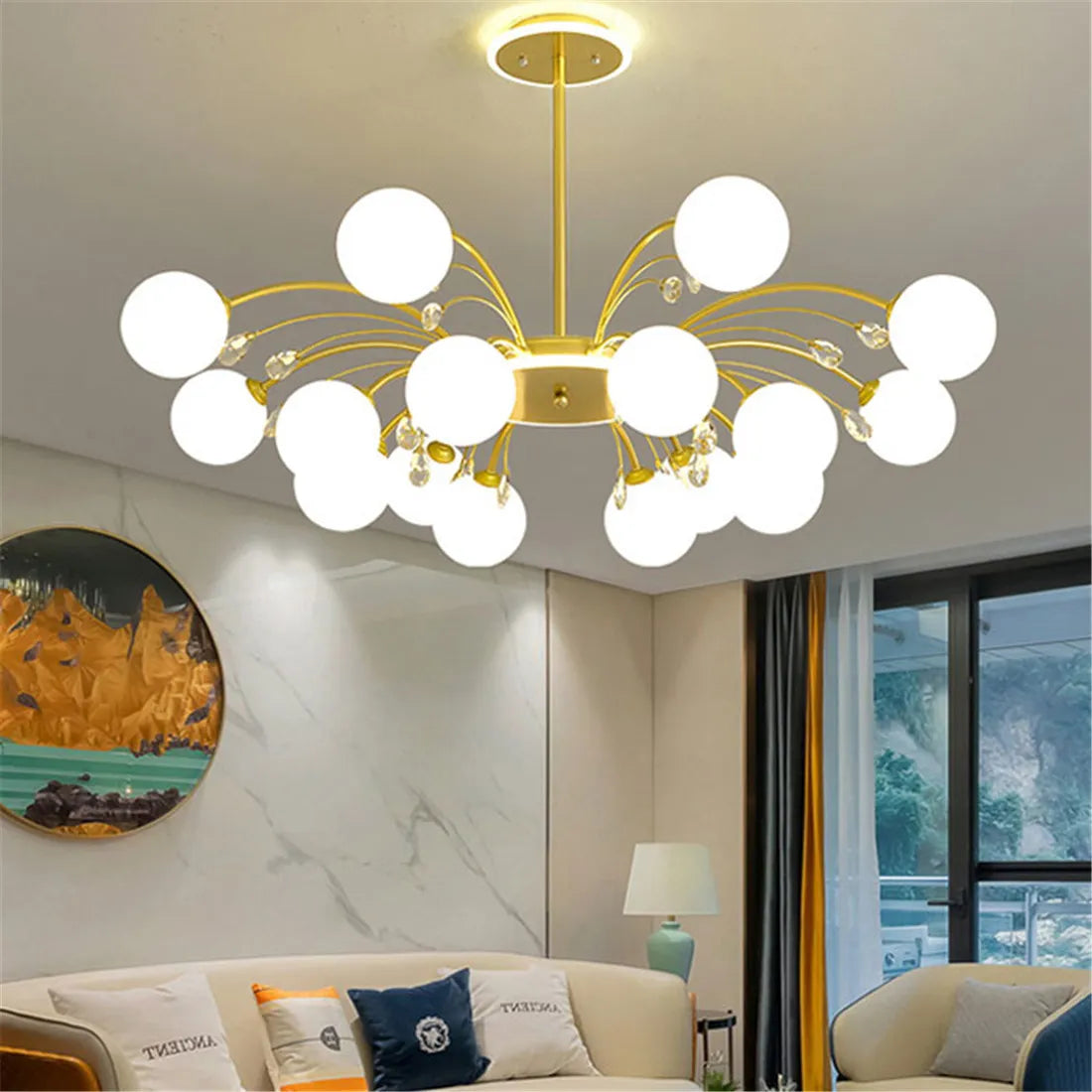 White Glass Lamp Shade for G9 Bulb, Frosted 2cm Fitter Opening  Accessory Glass Fixture Replacement Globe or Lampshade