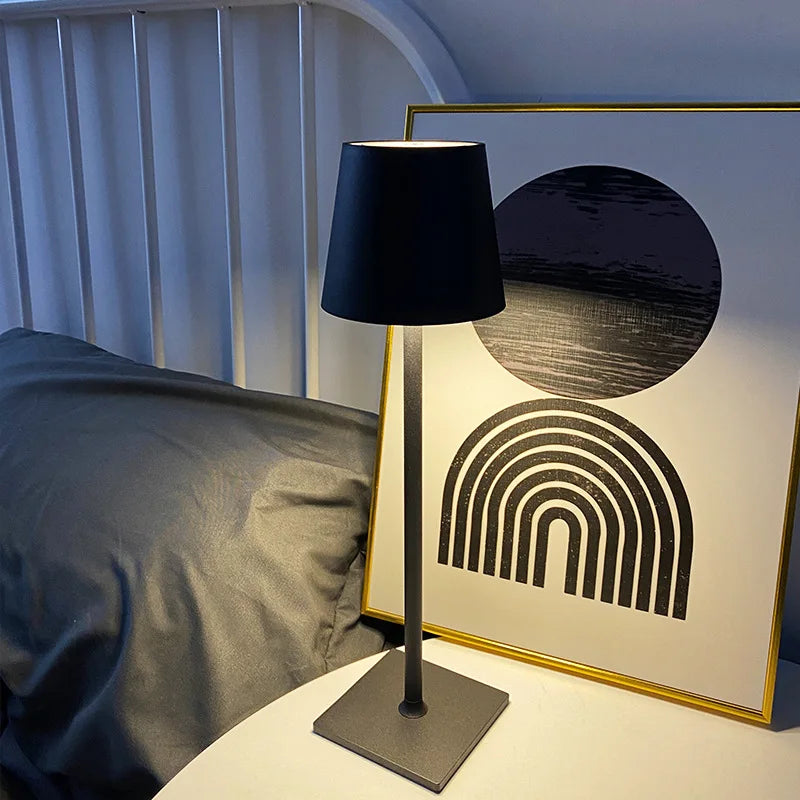 Table Lamp Eyes Protection Touch Dimmable LED Light Bedroom USB  Desk Lamp Bar Restaurant Night Light Gift Charging Light Fixtur