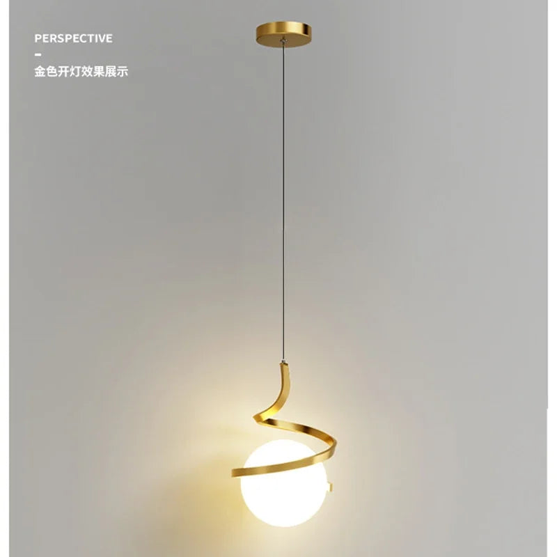 Nordic LED Pendant Light Bedroom bedside hanging line light For Living Home Decoration Dining Table Hanging Lamp Indoor lighting