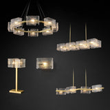 2025 New Creative Crystal Chandelier Modern Luxury Living Room Restaurant Pendant Light Irregular Luster Bar Table Hanging Lamps