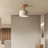 Travertine Stone LED Ceiling Lamp Aisle Corridor Light Fixture For Living Room Dining Room Bedroom Decor Chandelier Ceiling Lamp