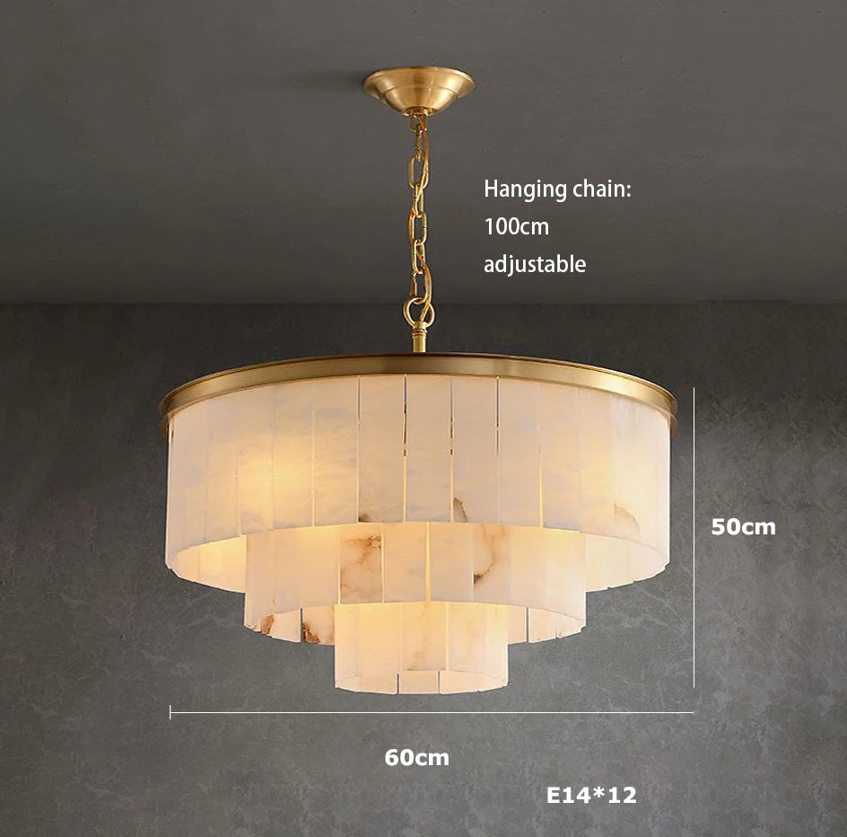 2026 Marble Series Gold Chrome Dimmable Led Chandelier Lighting Lustre Suspension Luminaire Lampen For Living Room
