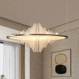 Italian Designer Light Luxury Home Decor Chandeliers Modern Round Creative Ceiling Art Restaurant Hanging Lamp Lighting Fixtures