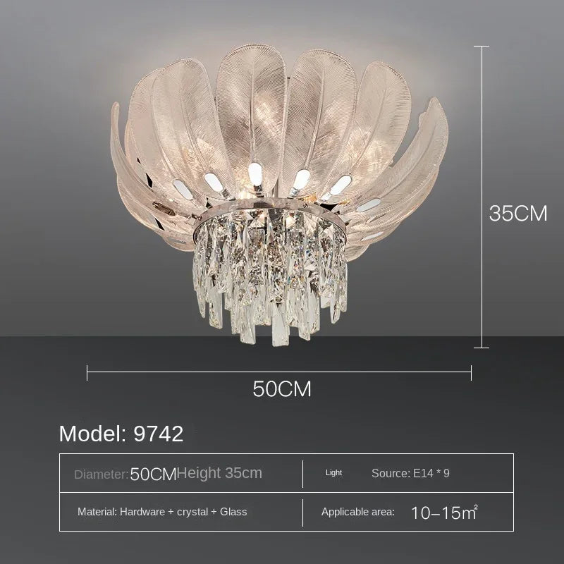 Ceiling Chandeliers Crystal Pendant Lamp Modern Design Luxury Lighting Fixtures Home Lustre Foyer Hanging Light home decoration