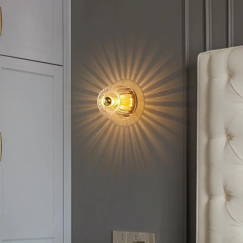 Indoor Glass Wall Decors Sconce Restaurant Bar Decoration Lights Ceiling Lamp For Living Room Corridor Aisle LED Chandelier