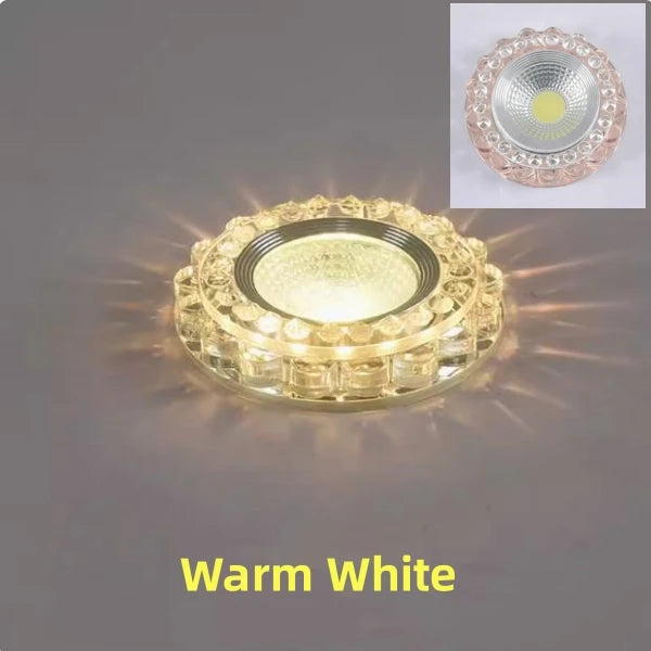 Diameter:9.5cm Cut Hole:6-8cm 3W 5W Downlights Recessed Ceiling Spotlight Lamps Embedded LED Downlights Home Decoration Light